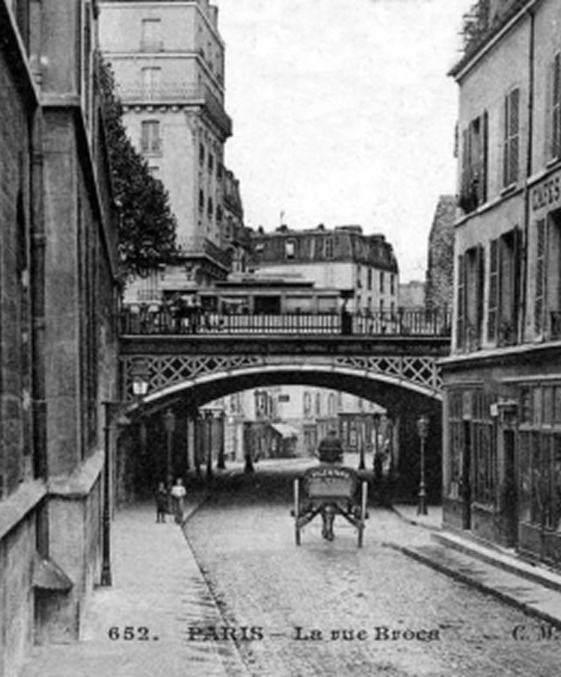 Paris - Rue Broca photo d'archive